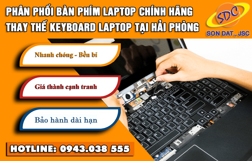 Chuyên bàn phím laptop chính hãng| Thay keyboard laptop lấy ngay tại Hải Phòng