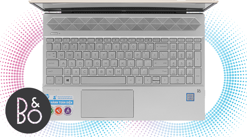 HP Pavilion 15 cs2034TU  sử dụng công nghệ âm thanh B&O