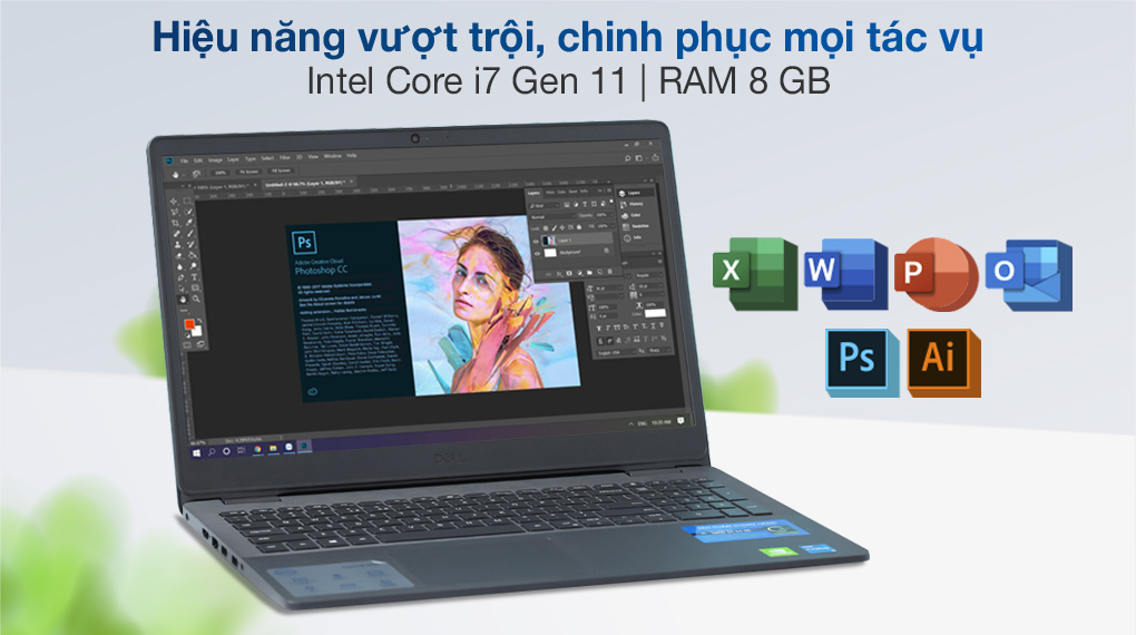 Notebook Dell Vostro 3500 7G3982 chính hãng, giá rẻ Hải Phòng