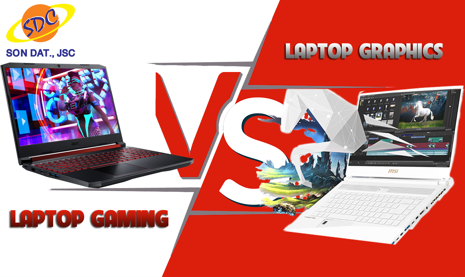 Laptop đồ họa và laptop gaming khác nhau như thế nào? Sơn Đạt.,JSC