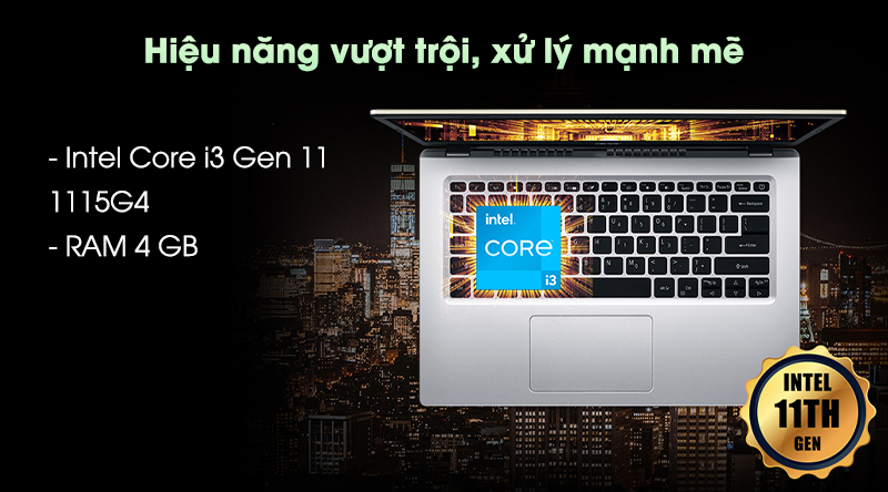 ACER Aspire 5 Core™ i3 chính hãng, giá tốt Hải Phòng