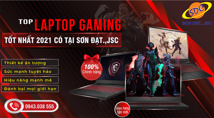 Khám phá top laptop gaming tốt nhất 2021 có tại Sơn Đạt.,JSC