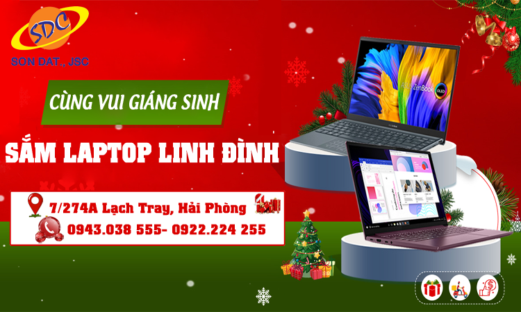 Cùng vui Giáng Sinh- Sắm laptop linh đình tại Sơn Đạt.,JSC