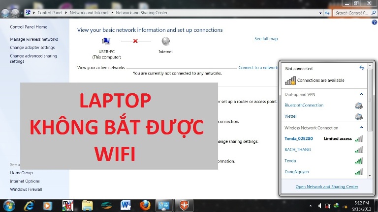 Khắc phục lỗi laptop không kết nối được wifi tại Bệnh Viện Máy Tính Sơn Đạt