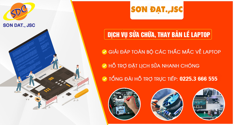 Sửa chữa, thay bản lề laptop tại Hải Phòng