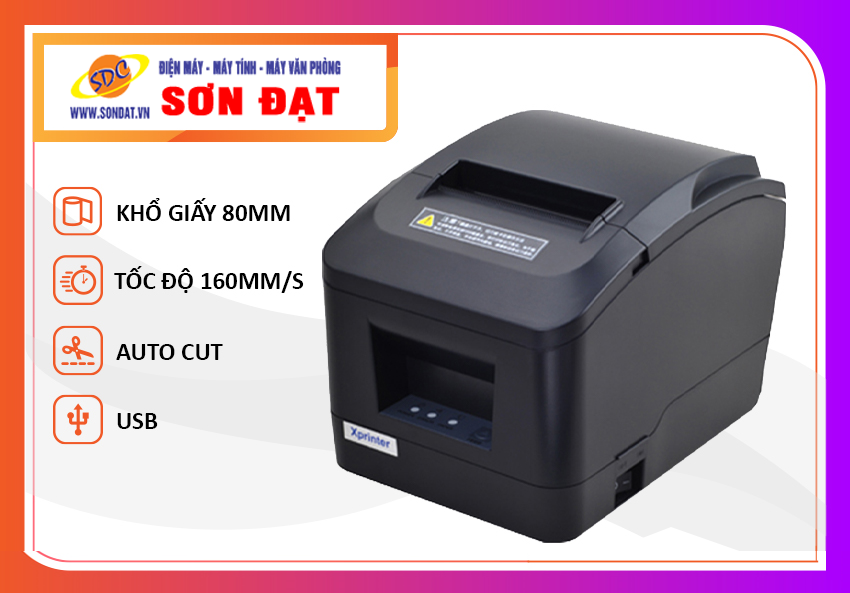 Máy in hóa đơn Xprinter XP-A160M chất lượng, uy tín số 1 Hải Phòng