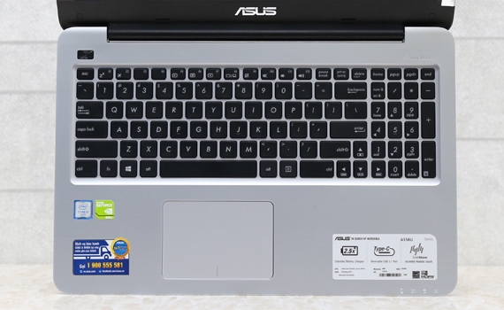 Máy tính xách tay Asus A556UF trang bị card màn hình nVidia GeForce