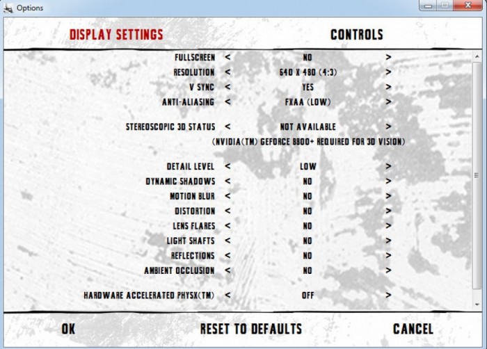 Chỉnh Game Settings