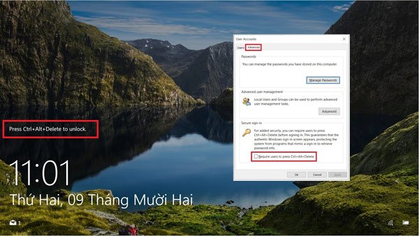 Ctrl + Alt + Delete có thêm một chức năng giúp tăng tính bảo mật của máy
