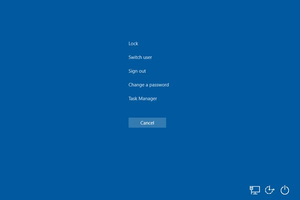 Khi đang sử dụng máy, nếu nhấn tổ hợp phím Ctrl + Alt + Delete sẽ mở Windows Security