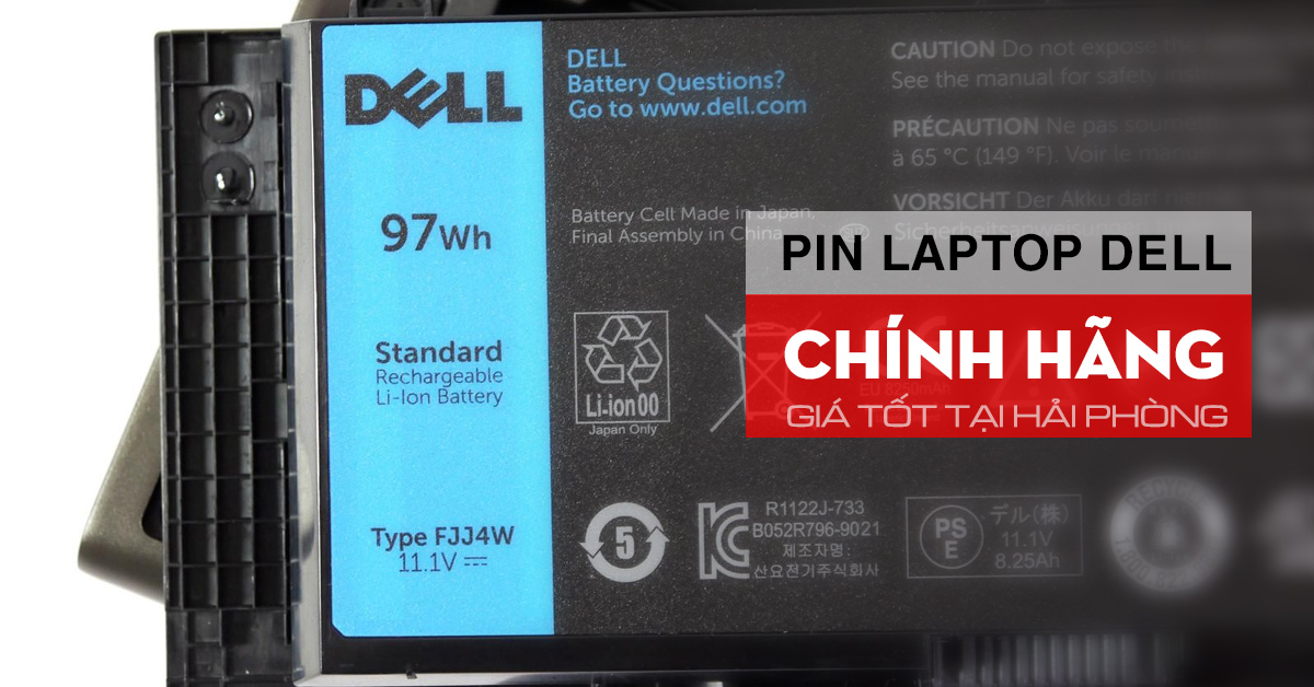 pin laptop dell