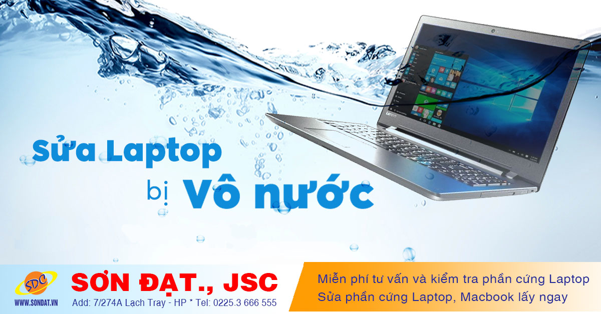 Hướng dẫn sơ cứu laptop bị vô nước tại nhà 