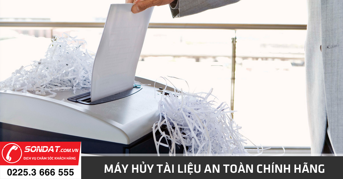 máy hủy tài liệu chính hãng