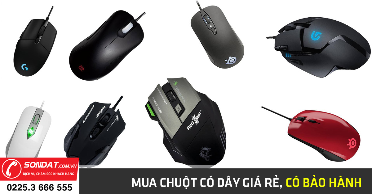 mua chuột có dây giá rẻ, bảo hành chính hãng