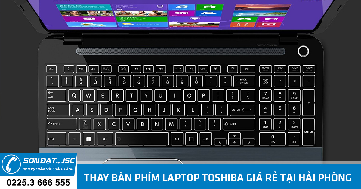 thay bàn phím laptop toshiba