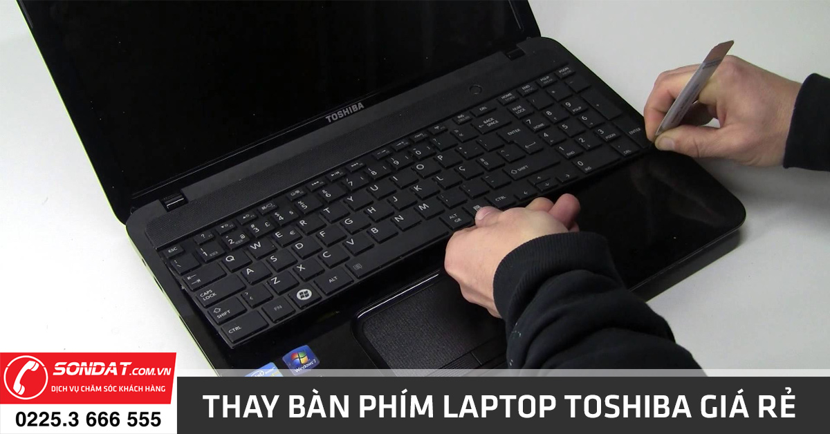 thay bàn phím laptop toshiba