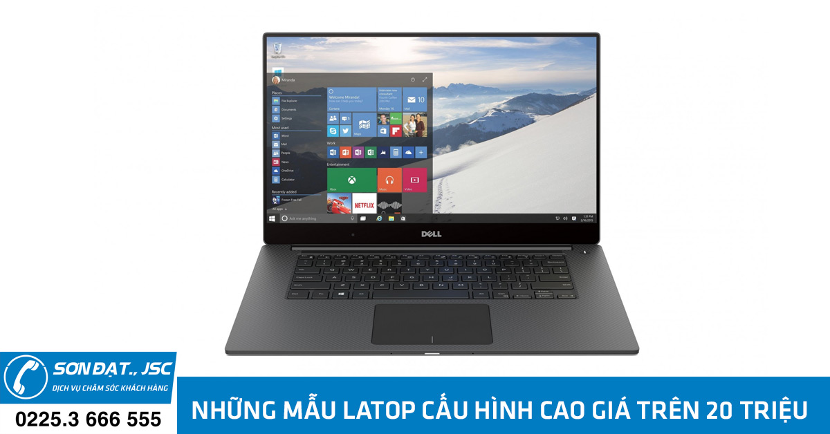 những mẫu laptop cấu hình cao trên 20 triệu