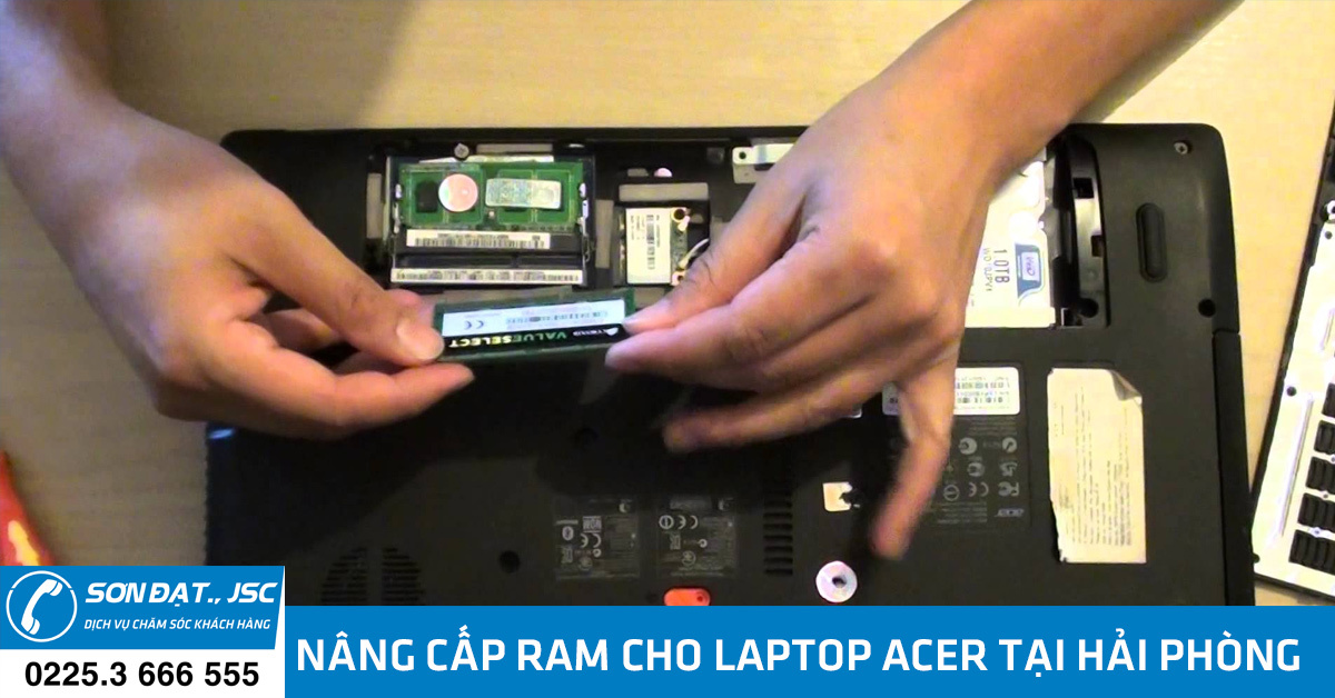 nâng cấp ram cho laptop acer