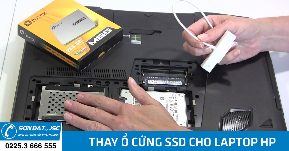 thay ổ cứng ssd cho laptop hp