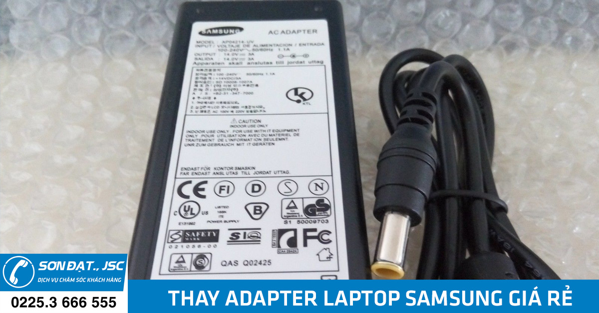 thay adapter laptop samsung