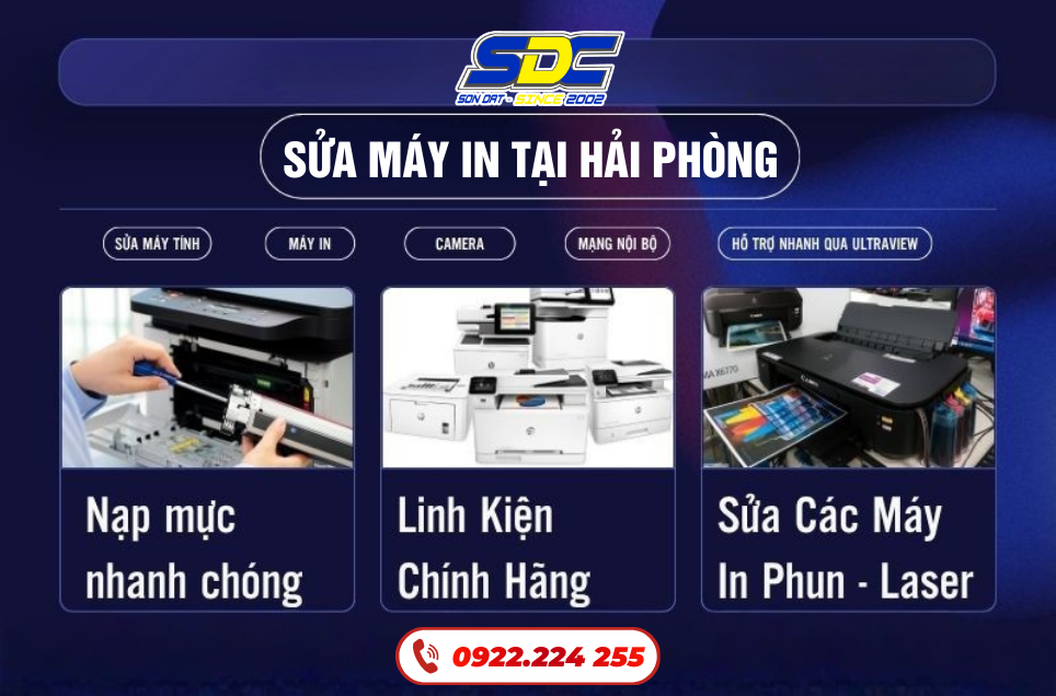 Dịch Vụ Sửa Máy In Tại Hải Phòng – Gọi 1 Lần, Xử Lý Gọn