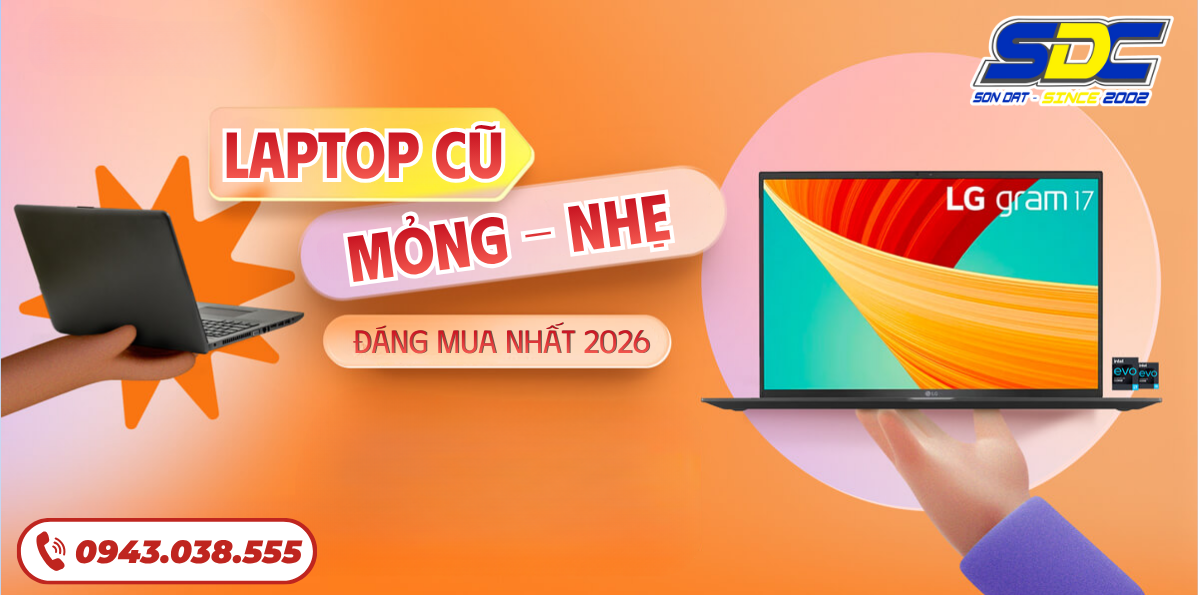 TOP 5 Laptop mỏng nhẹ cũ dưới 15 triệu  “xịn- giá hời” nhất dịp cuối năm cho bạn