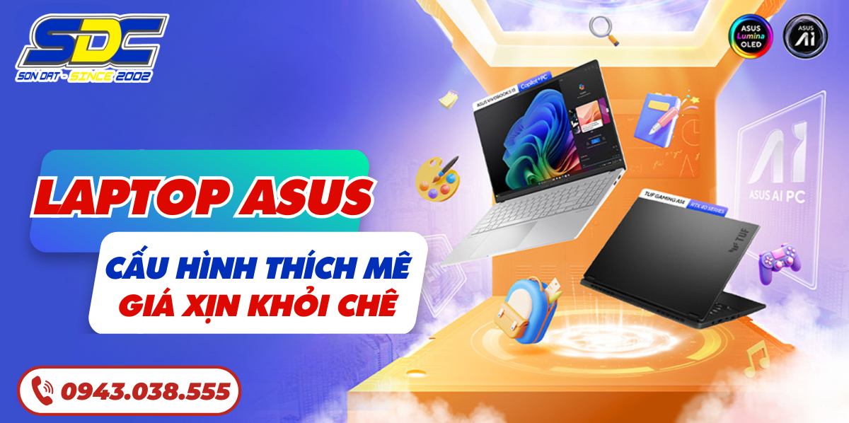  Top 10 laptop Asus cho sinh viên giá tốt nhất 2025