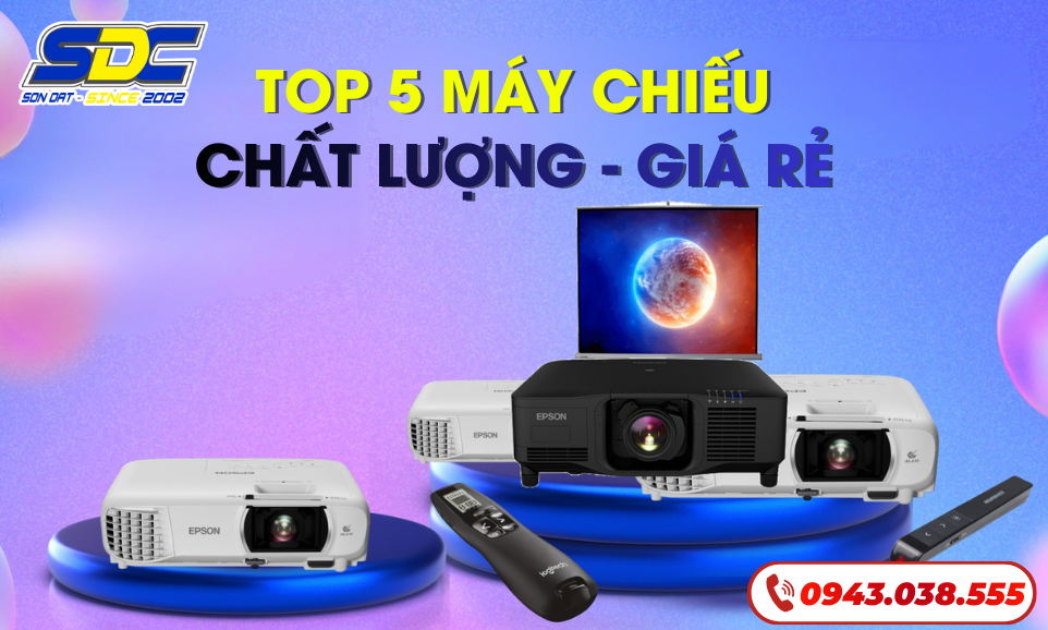 TOP 5 máy chiếu chất lượng, giá rẻ tại SONDAT.,JSC