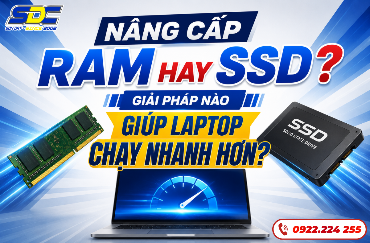 Nâng Cấp RAM Hay SSD? Giải Pháp Nào Giúp Laptop Chạy Nhanh Hơn?