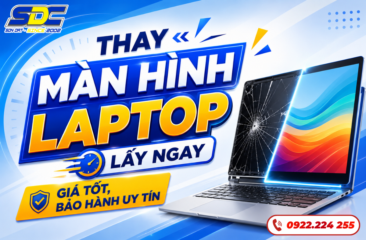Thay Màn Hình Laptop Lấy Ngay – Giá Tốt, Bảo Hành Uy Tín