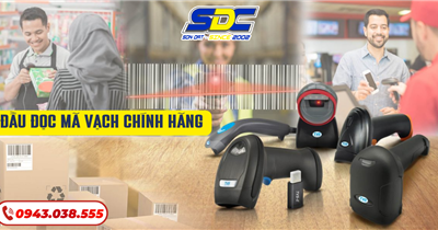 Đầu đọc mã vạch chính hãng - Bán máy quét mã vạch giá rẻ tại Hải Phòng