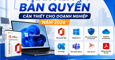 Top Phần Mềm Bản Quyền Cần Thiết Cho Doanh Nghiệp Năm 2026