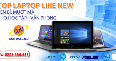 Top laptop like new bền bỉ, mượt mà các tác vụ học tập- văn phòng