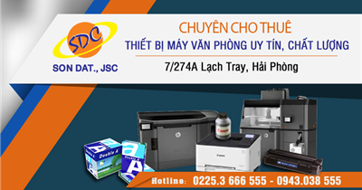 Cho thuê máy văn phòng chất lượng, giá tốt, thủ tục đơn giản tại Hải Phòng