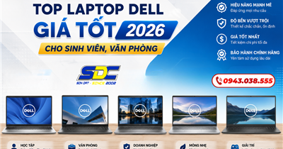 Top laptop Dell giá tốt cho sinh viên, văn phòng 2026