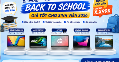 Top 5+ laptop Back to School giá tốt cho sinh viên 2026
