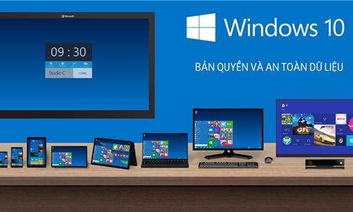 Sử dụng windows 10 bản quyền và lợi ích khi dùng win bản quyền