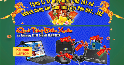 Ưu đãi tưng bừng – Quà tặng đầu xuân tại Bệnh Viện Máy Tính Sơn Đạt