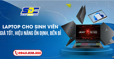 TOP 5 Laptop Cho Sinh Viên – Giá Tốt, Hiệu Năng Ổn Định, Bền Bỉ