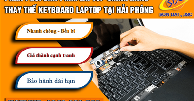 Chuyên bàn phím laptop chính hãng| Thay keyboard laptop lấy ngay tại Hải Phòng