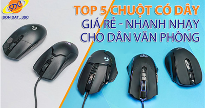 TOP 5 con chuột có dây giá rẻ, nhanh nhạy cho dân văn phòng 2023