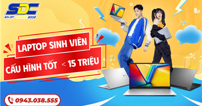 Laptop Sinh Viên Giá Rẻ 2025 - Cấu hình tốt giá dưới 15 triệu | SONDAT., JSC
