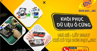 Chuyên khôi phục dữ liệu ổ cứng uy tín, chuyên nghiệp Hải Phòng