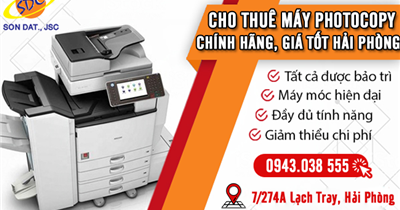 Cho thuê máy photocopy chính hãng, giá tốt tại Hải Phòng