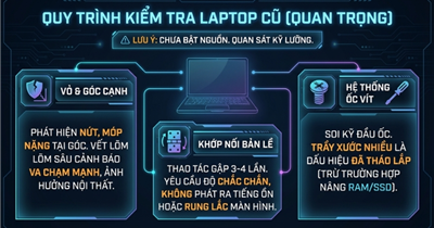 Hướng dẫn Test Laptop Cũ Chi Tiết Từ A–Z: Kiểm Tra Như Thợ Chuyên Nghiệp 