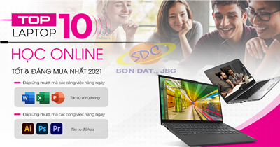 Top 10 laptop học online tốt đáng mua nhất năm 2021