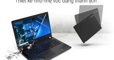 Laptop Acer trang bị vi xử lý Intel Core i5: Thiết kế sang trọng, mỏng nhẹ, cấu hình tốt