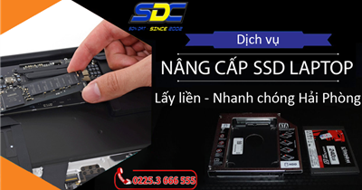 Nâng cấp SSD lấy liền, nhanh chóng hàng đầu tại Hải Phòng