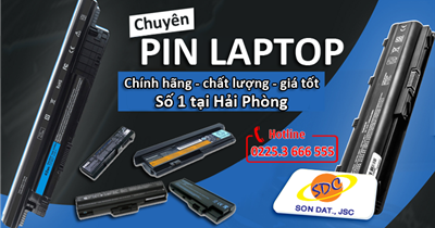 Chuyên pin laptop chính hãng, chất lượng, giá tốt số 1 tại Hải Phòng