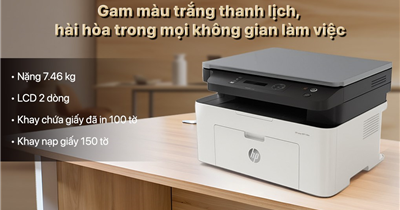 Review HP 136w – Máy In Laser Đa Năng In Copy Scan, Kết Nối Wifi Tiện Lợi